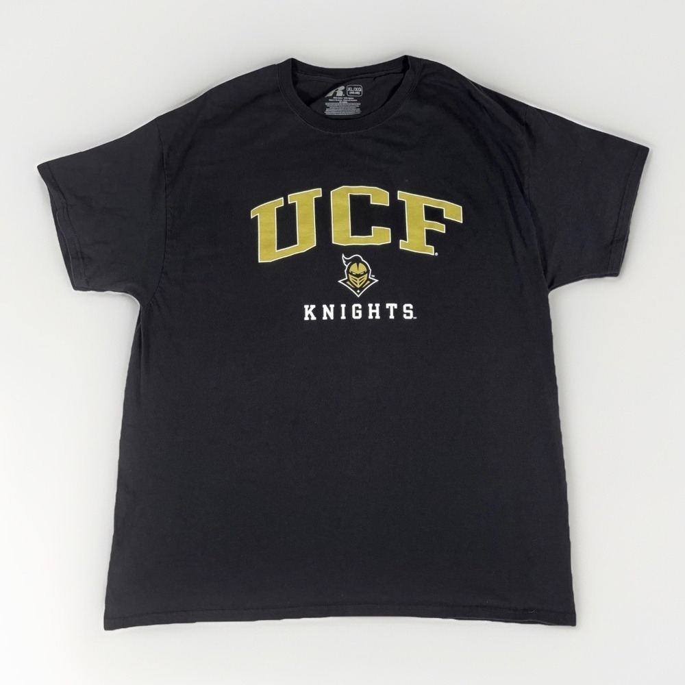 University Central Florida UCF Knights T-Shirt Mens XL Black Graphic Tee College